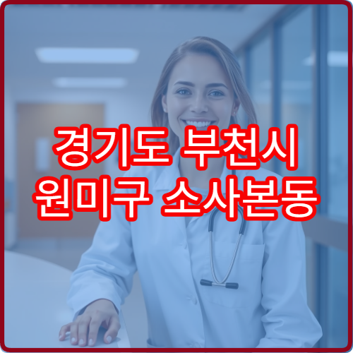 경기도 부천시 원미구 소사본동 설날 명절 응급의학과 연휴 진료 병원 심장·뇌 응급 대처 가능