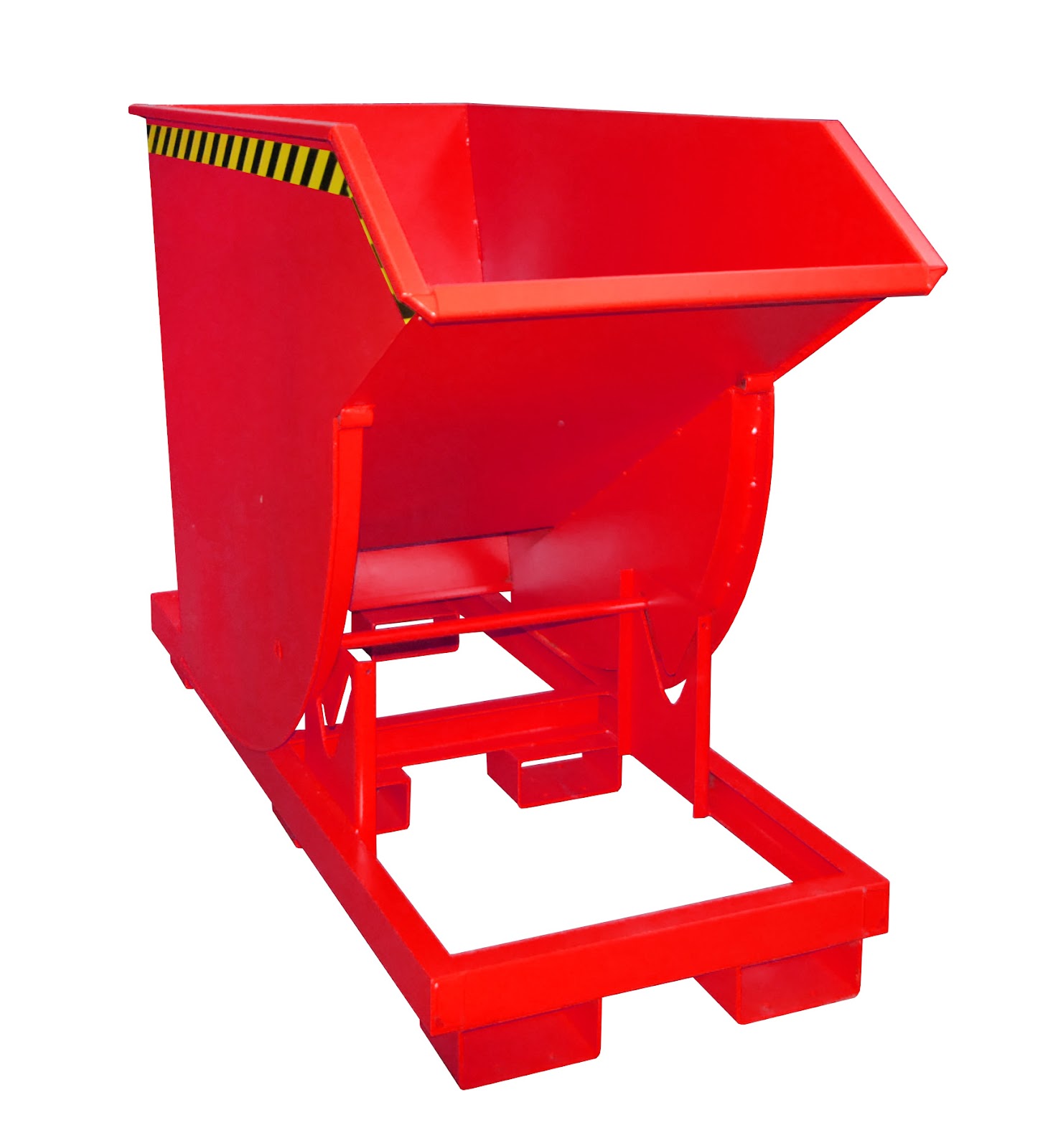Kiepcontainer BKM 75, gelakt, Vuurrood
