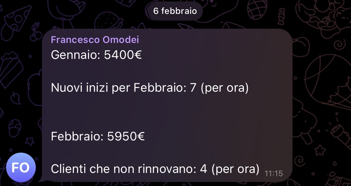 Risultato cliente 2