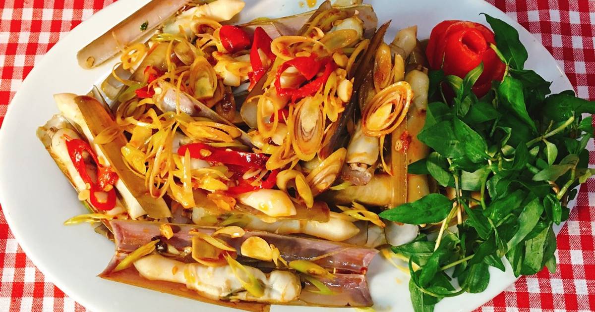 Ốc Móng Tay Xào Sả Ớt