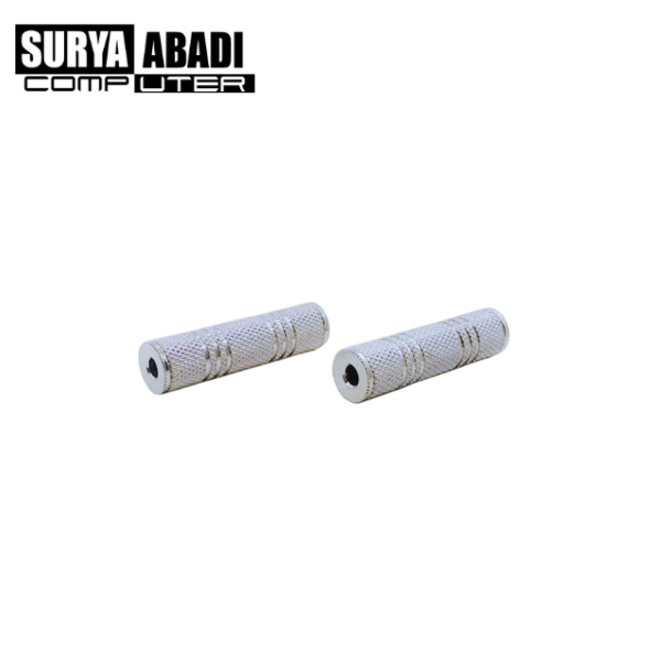 SAMBUNGAN JACK MINI STEREO BESI (JACK 3,5MM)