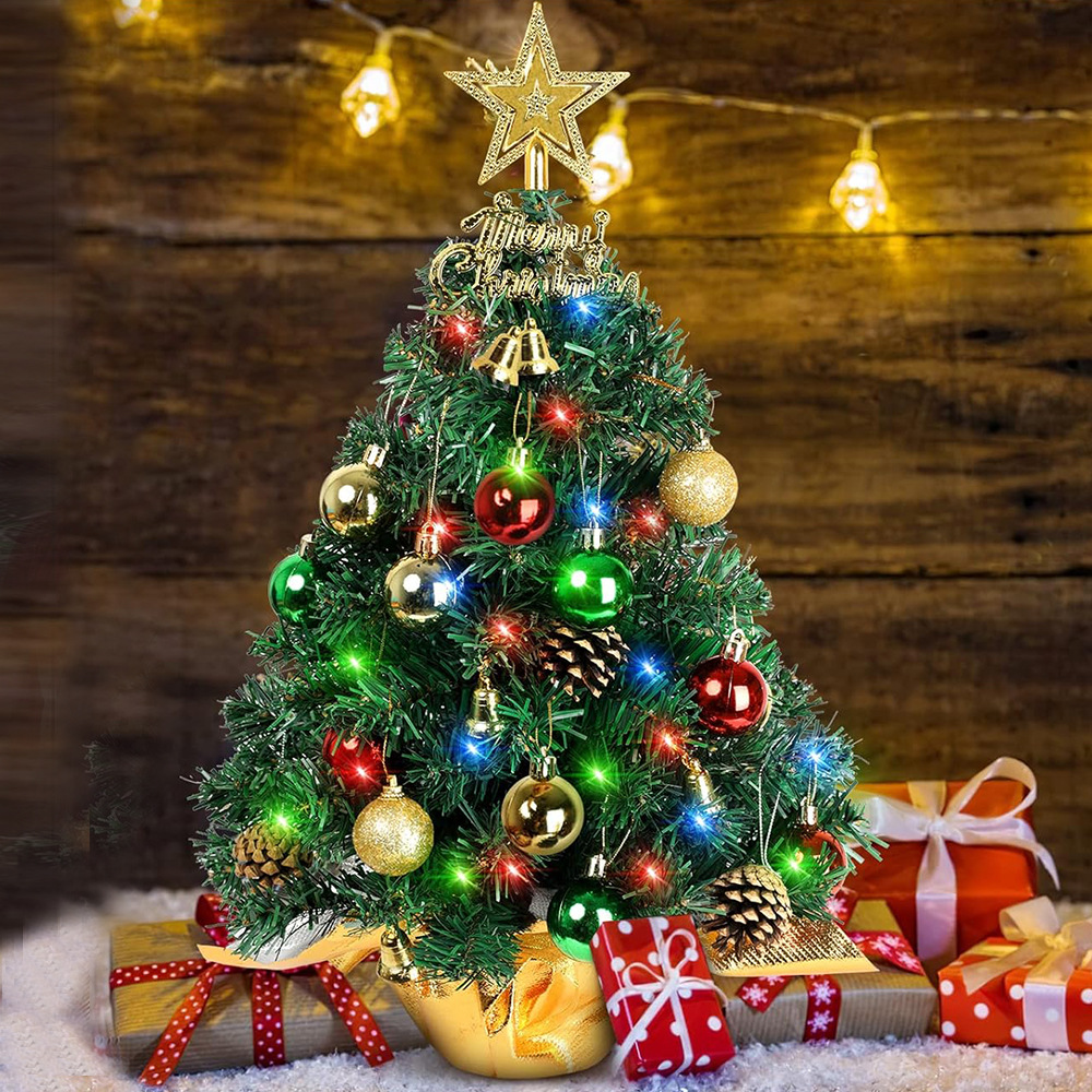 Mini Christmas Tree Set, 60 cm, with Pine Cones