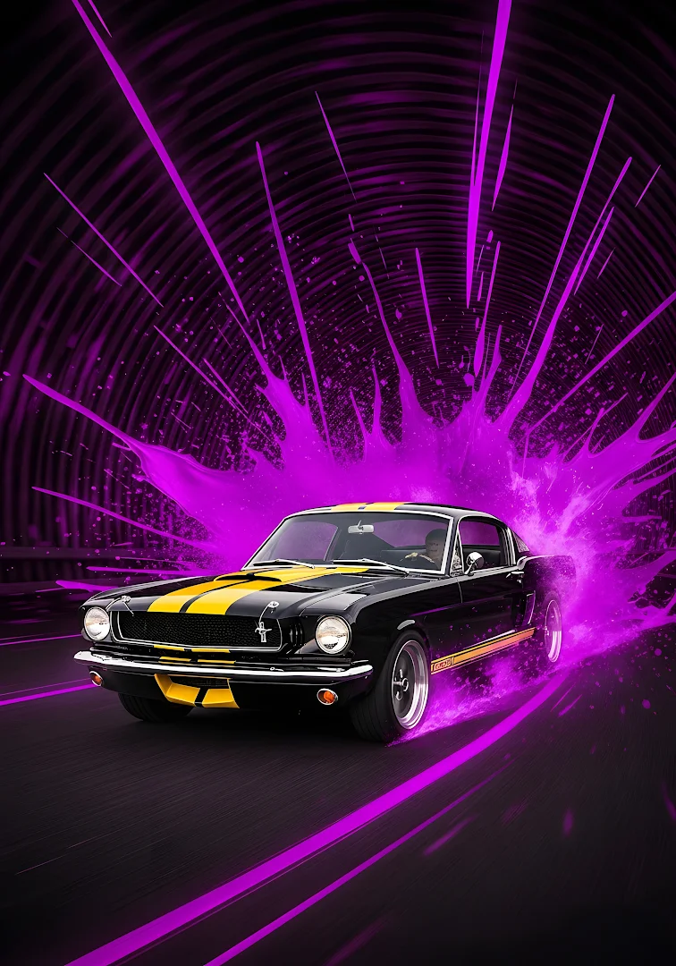 Powerful Ocean Wave Cresting Against a Deep Blue Horizon