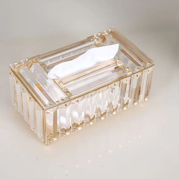 Crystal white strip tissue box
