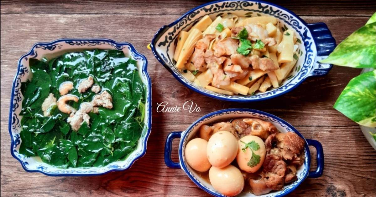Cơm nhà 3 món quen thuộc
