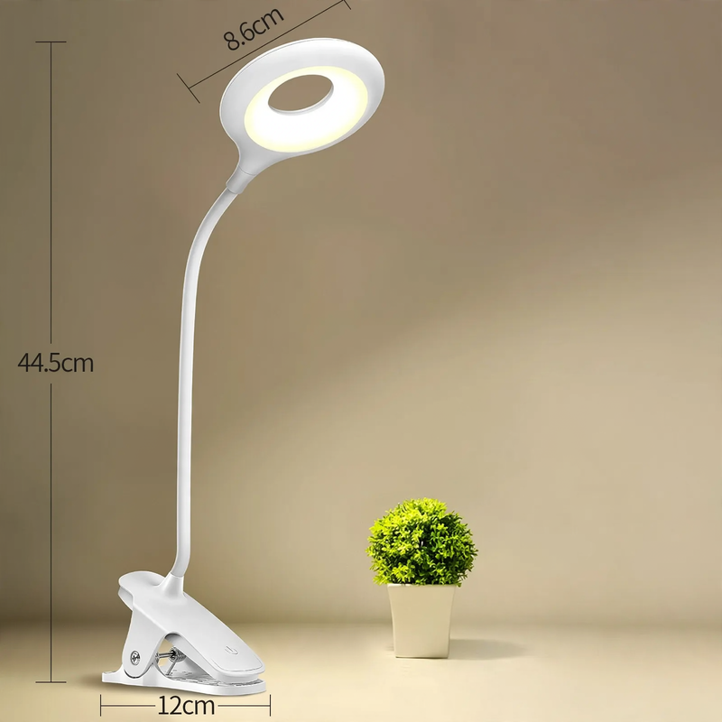 LED clamp light for the desk, dimmable