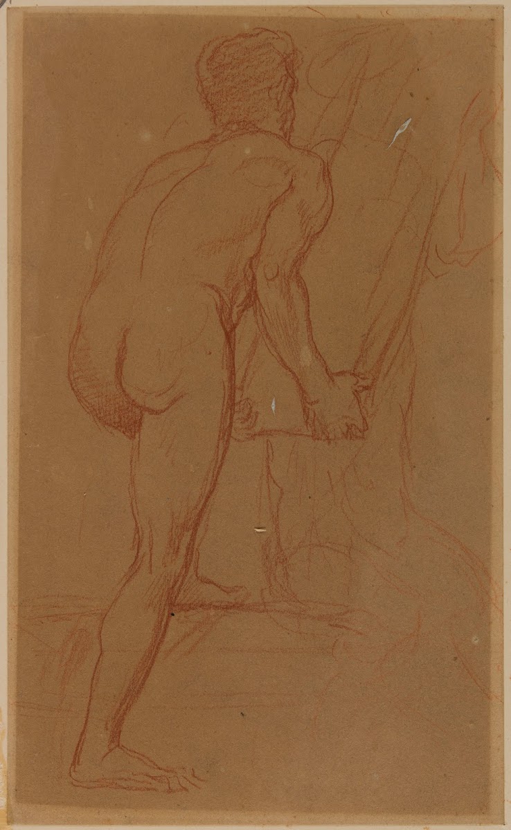 Homme nu de dos 1863 1864