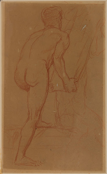 Homme nu de dos 1863 1864