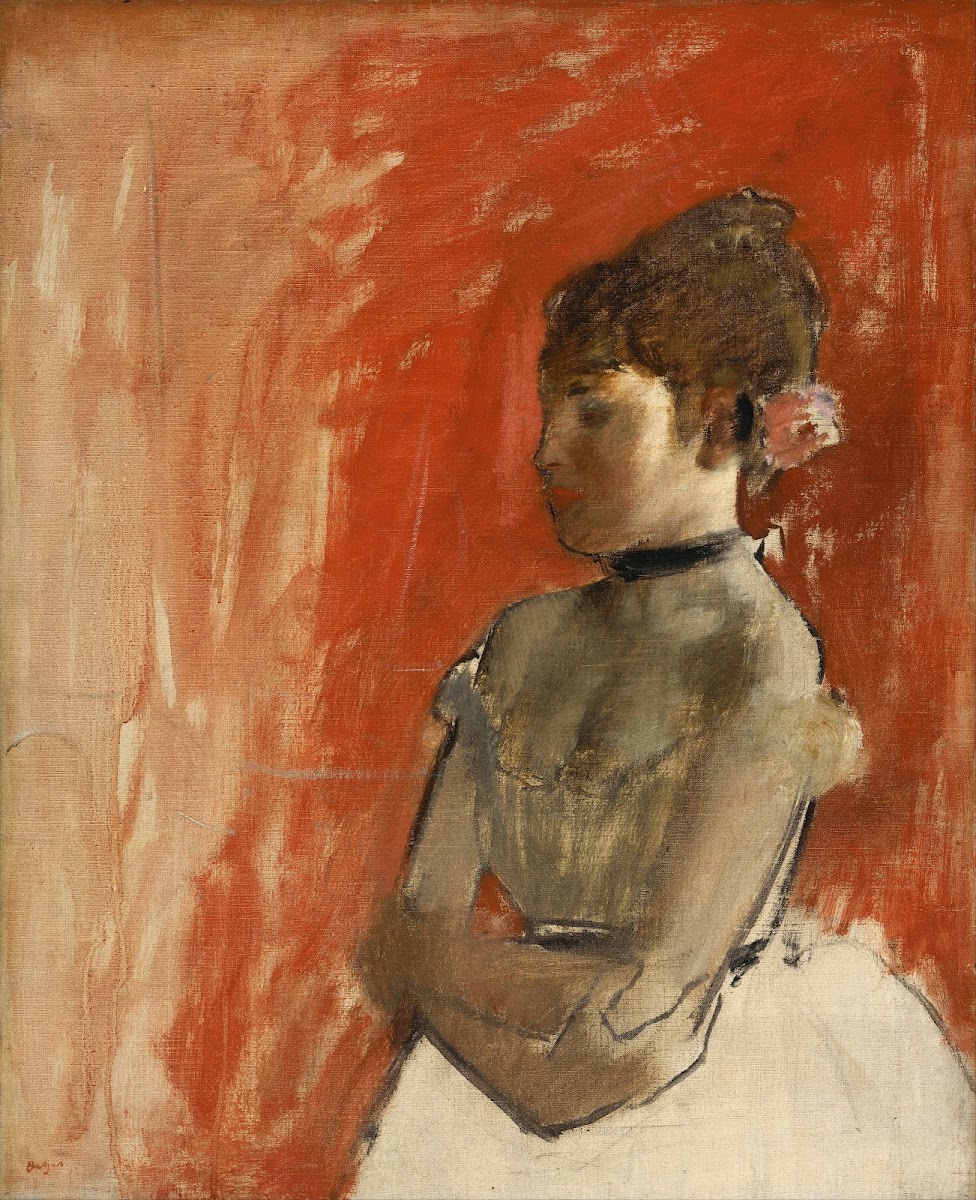 Ballet Dancer With Arms Crossed circa 1872