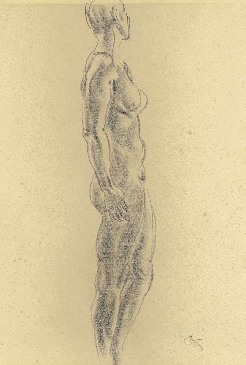 Standing female nude ca 1937 1938
