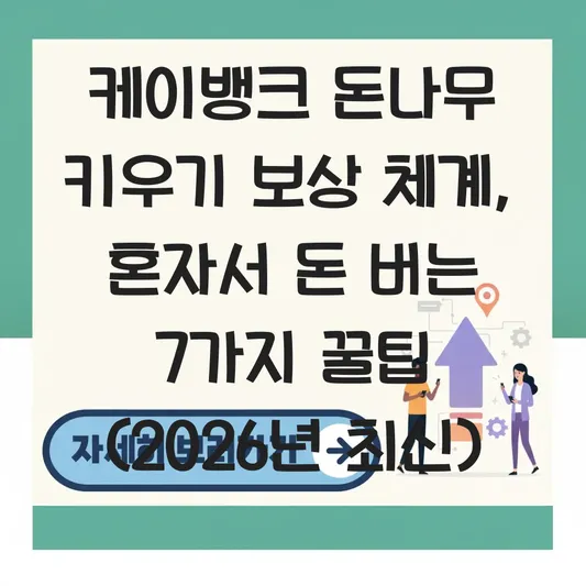 케이뱅크 돈나무 키우기 보상 체계 및 친구 초대 없이 혼자 키우는 법 대표 이미지