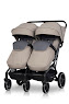Stroller for twins Easy-Go Echo 2024 beige