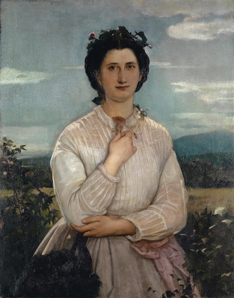 Portrait of Marie Elisabeth Brüstlein Future Wife of the Artist 1866