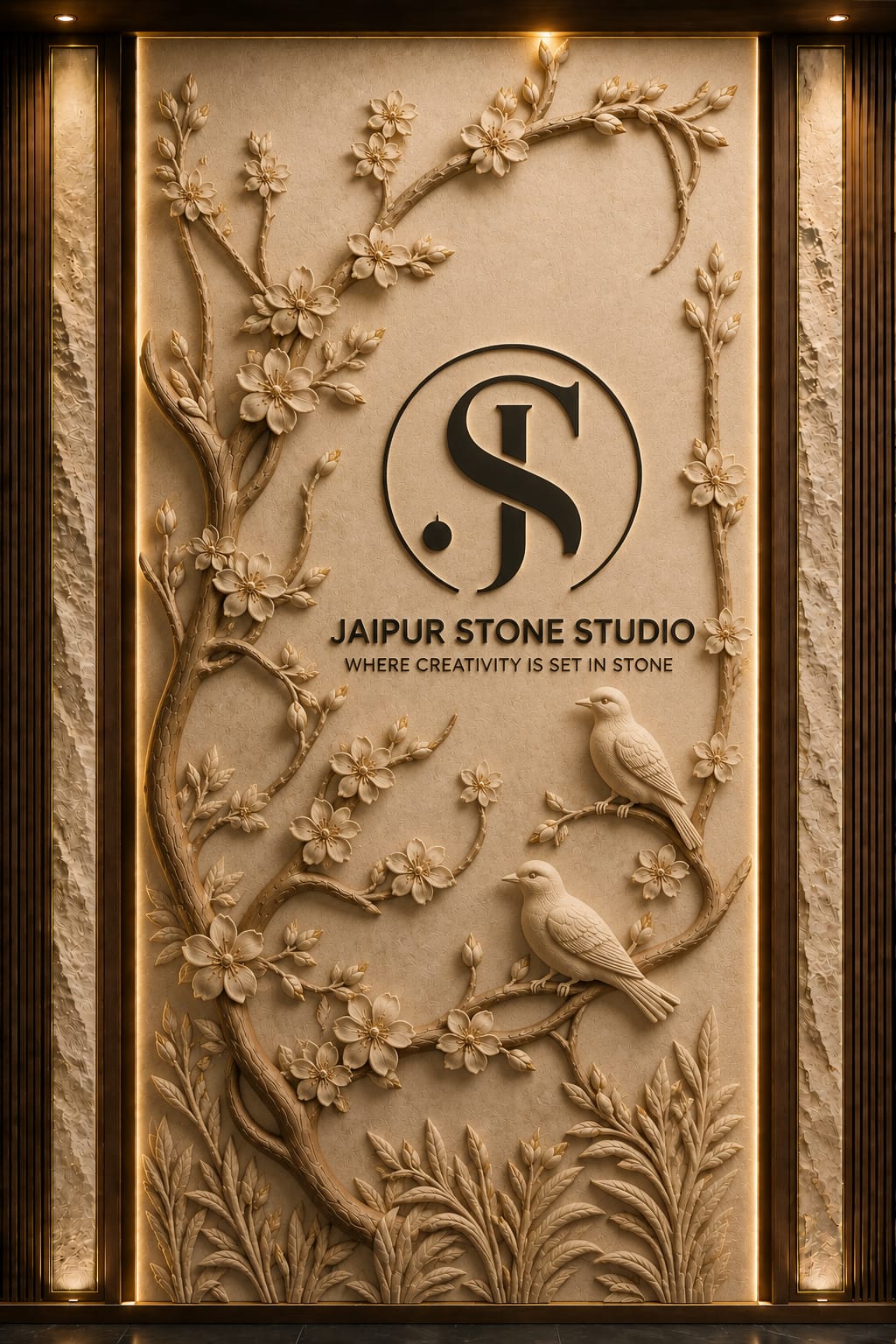 Artistic Stone Mural