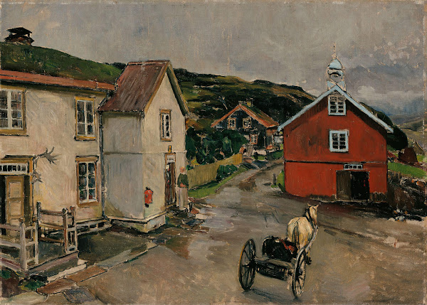 The Courtyard at Kongsvoll 1895
