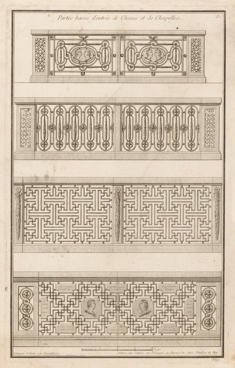Portes basse dentrée de Choeur et de Chapelles 1767
