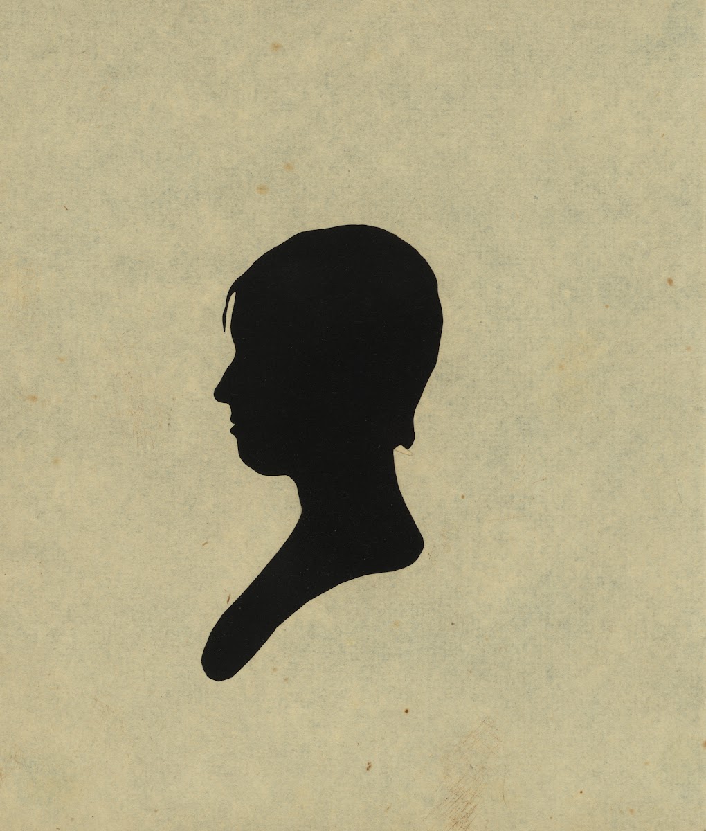 Silhouette of girl facing left no 2 1761 1827