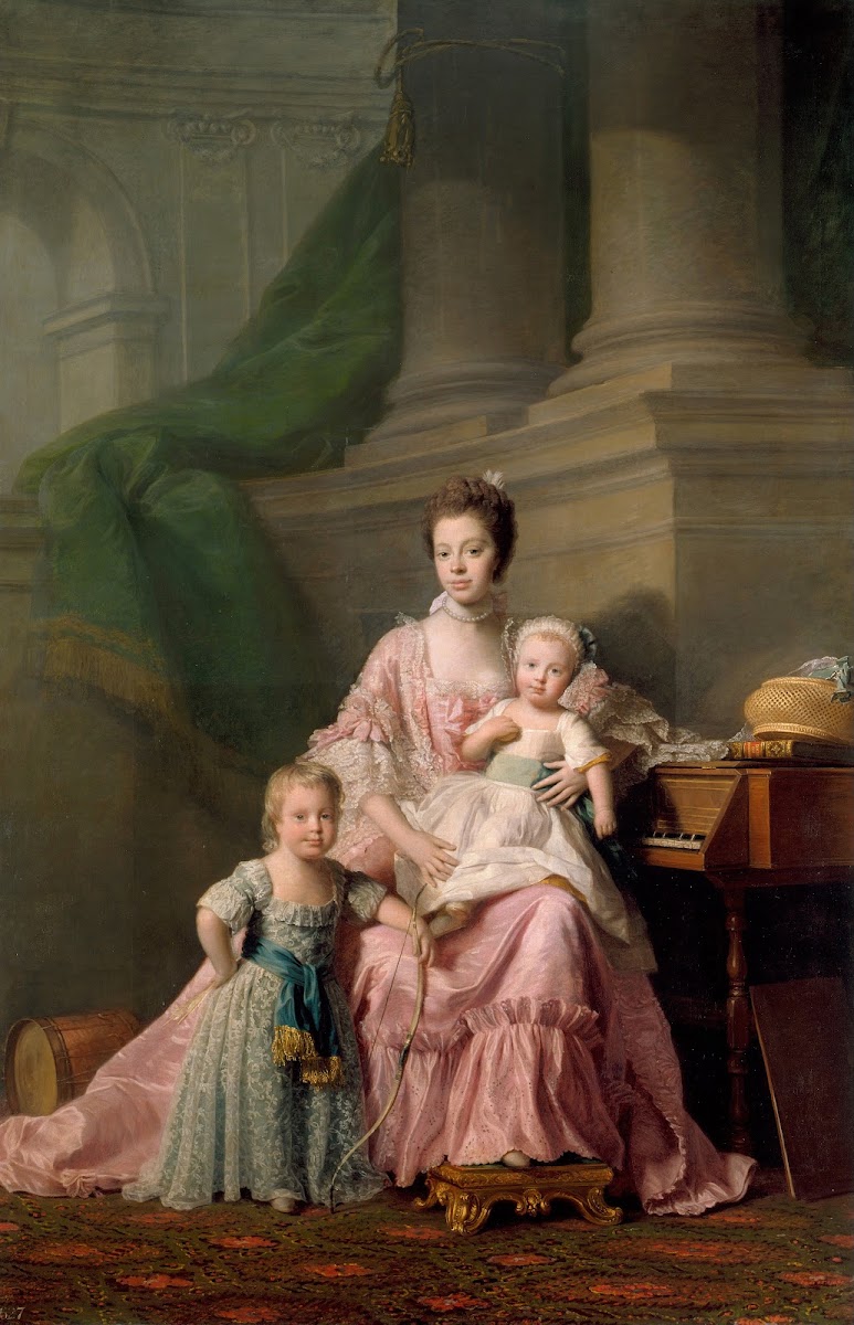 Queen Charlotte with her Two Eldest Sons circa 1764 69