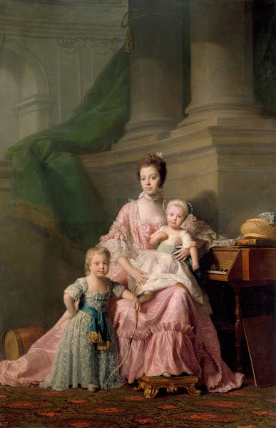 Queen Charlotte with her Two Eldest Sons circa 1764 69