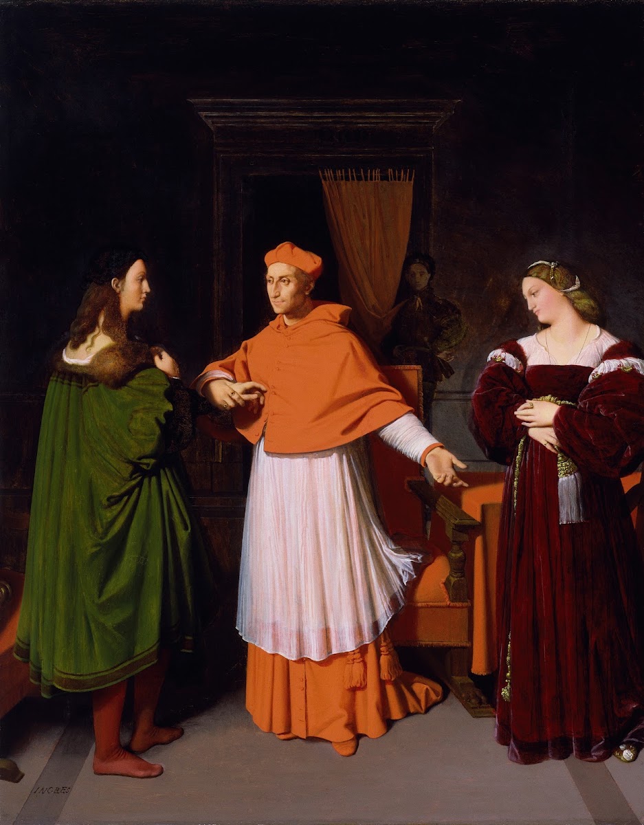 The Betrothal of Raphael and the Niece of Cardinal Bibbiena from 1813 until 14