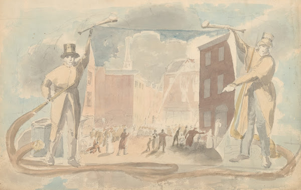 A fire at 7th and Sanson streets in Philadelphia 1809 1844