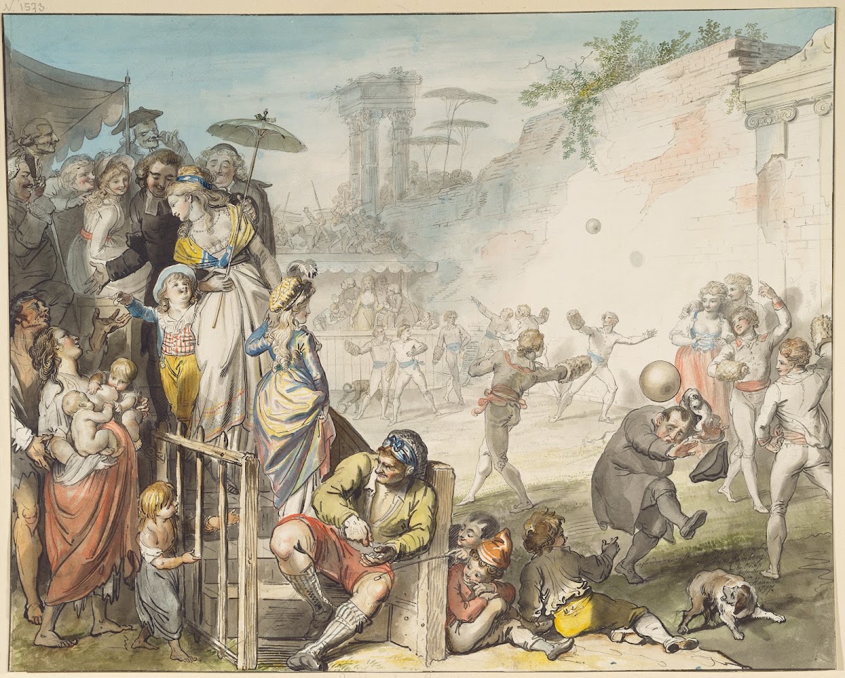 Ball Game in Rome 1797