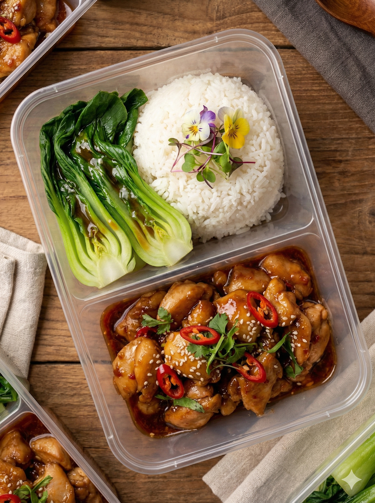 Garlic Fish Sauce Chicken with Rice