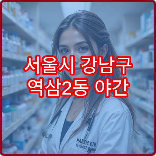 서울시 강남구 역삼2동 야간 영업 약국 직장인 이용 많은 약국