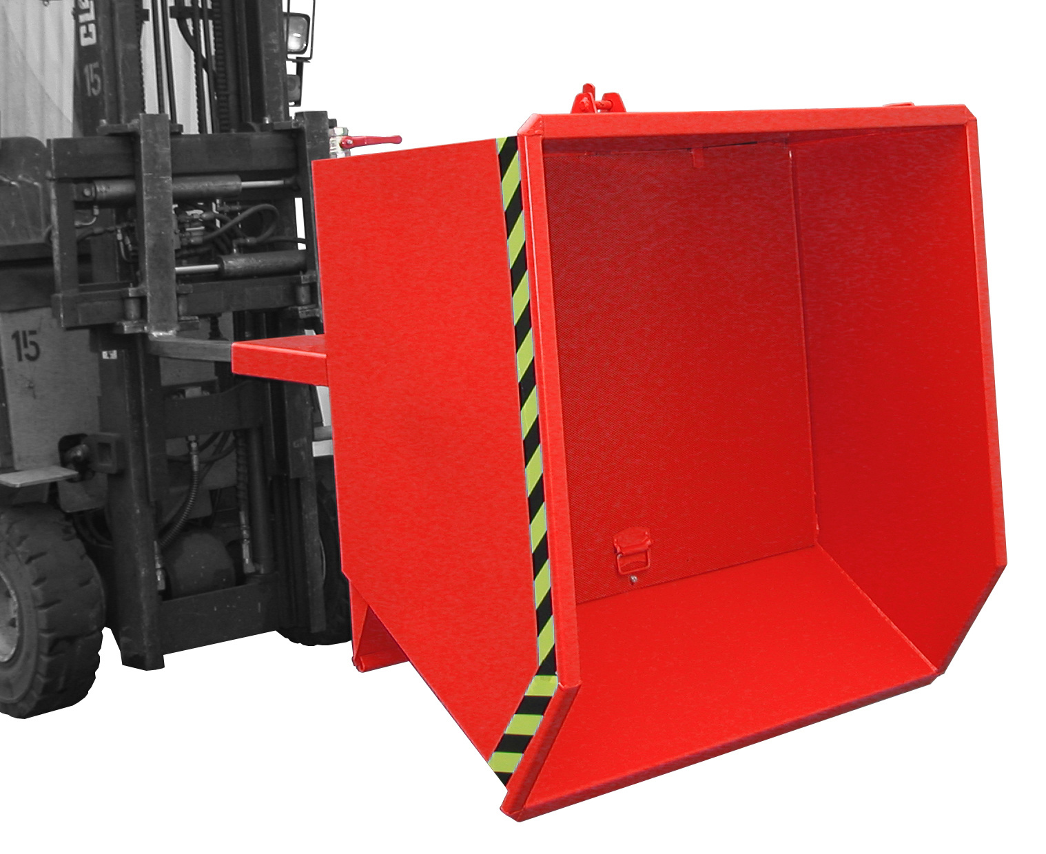 Spaander-kiepcontainer SGU 75, gelakt, Vuurrood