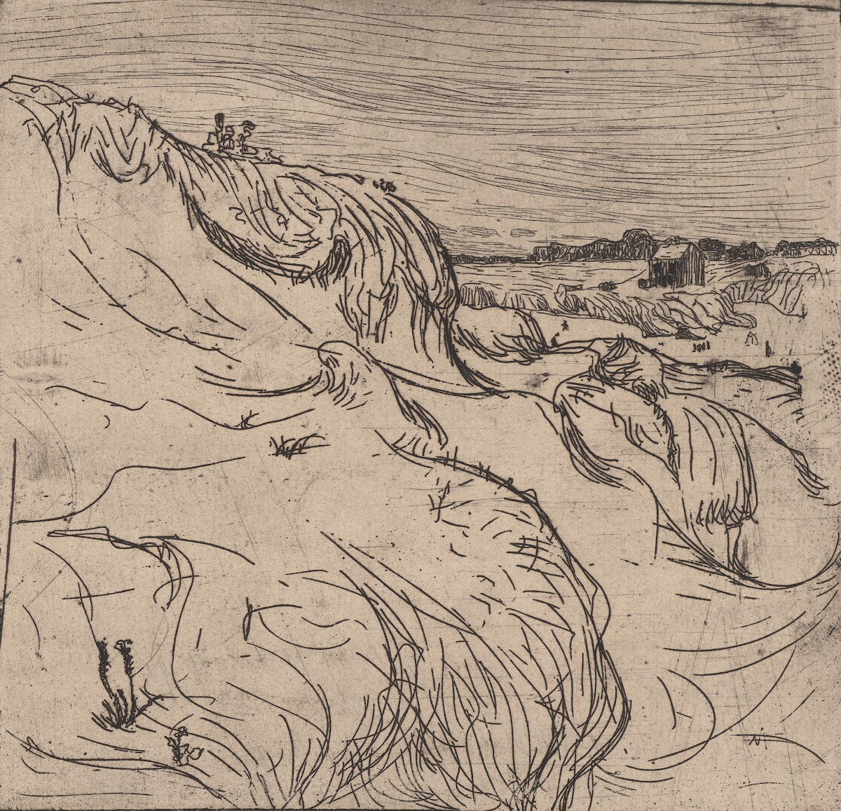 Dune et maison au Pouldu 1893
