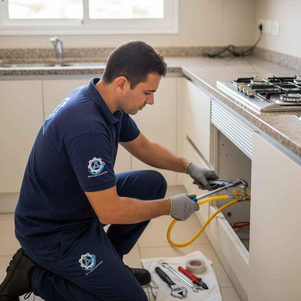 Conversão de Fogão a Gás (Cobre)