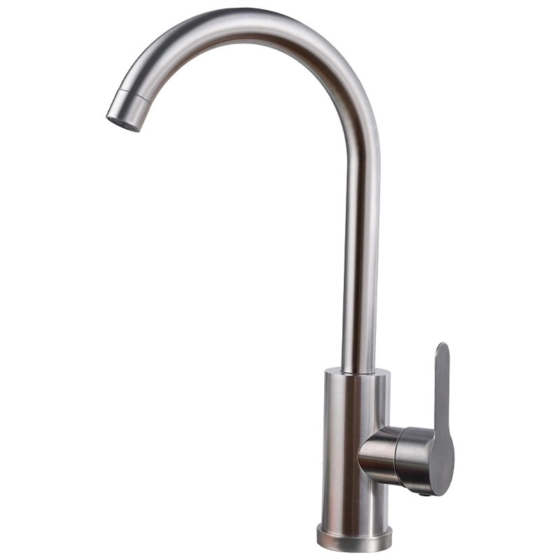 Brass kitchen faucet with full copper valve