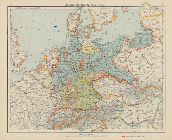 Deutsches Reich Staatenkarte 1930