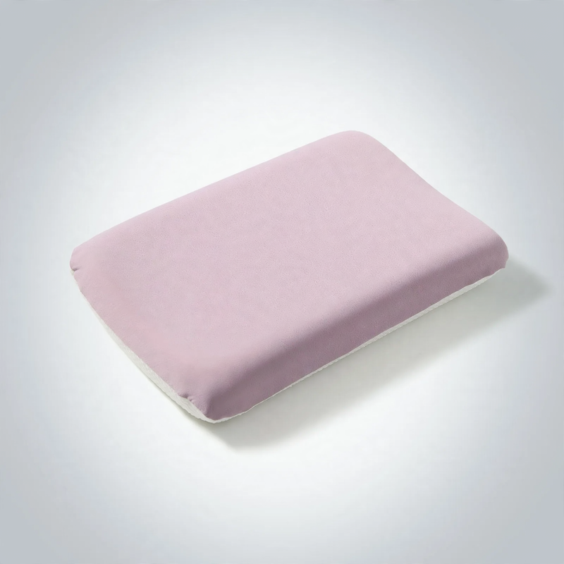 Year-round neck pillow with gel and memory foam