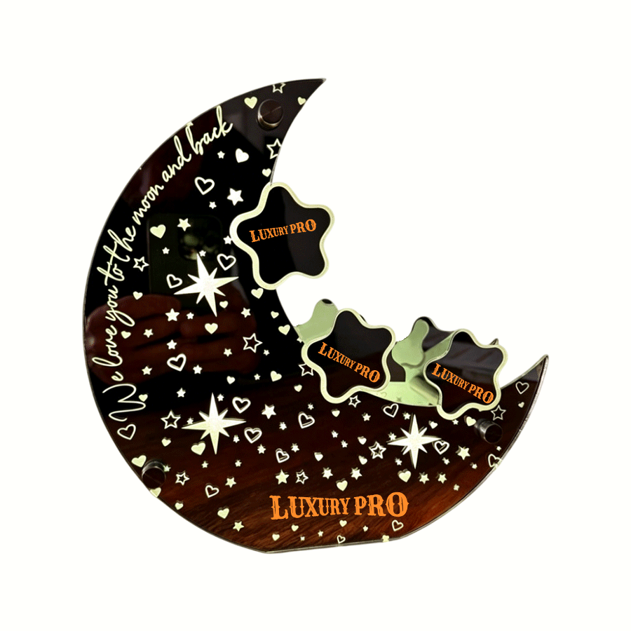 LED Star And Moon Ornaments