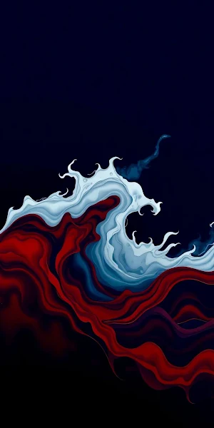 Abstract Art, Fluid Art, Acrylic Pour, Modern Design Full HD iPhone Wallpaper Background