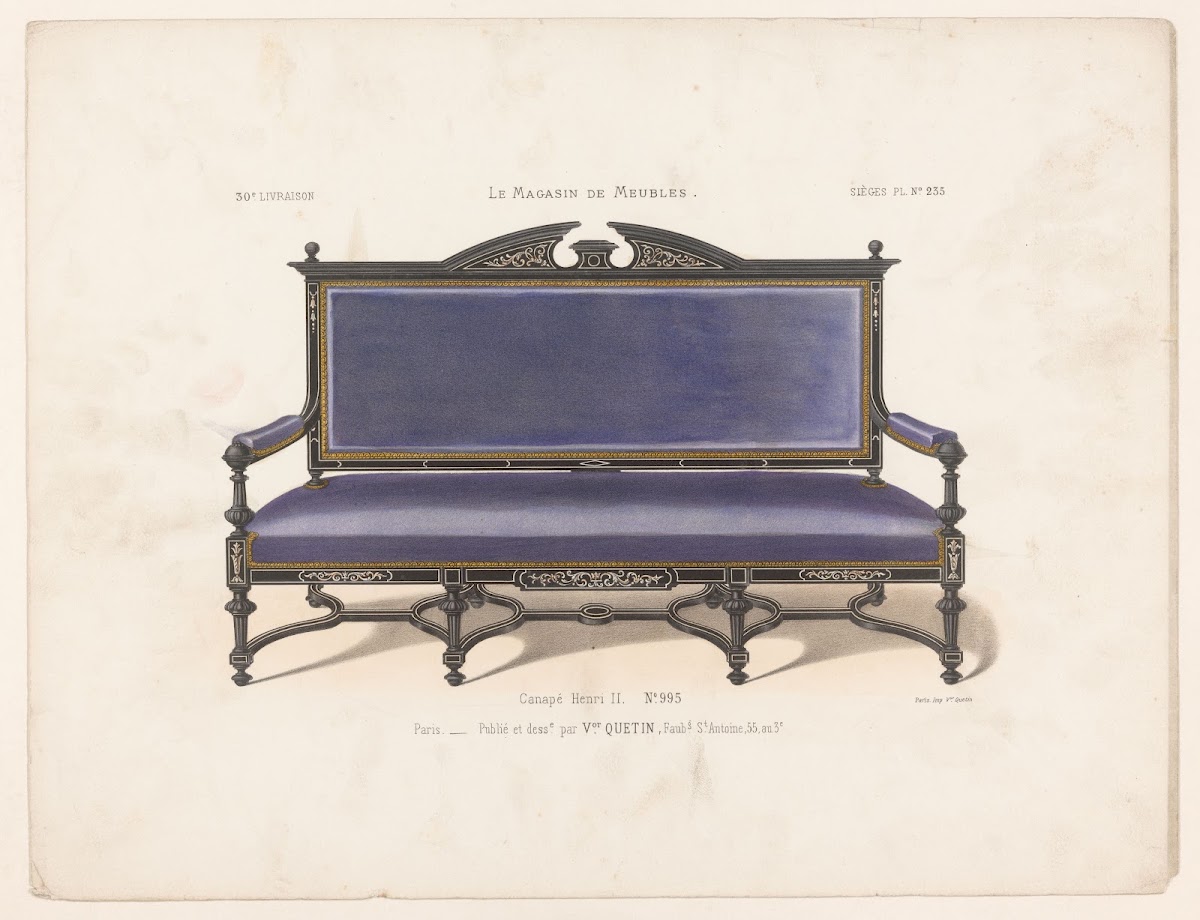 Canapé Henri II 1832   1904