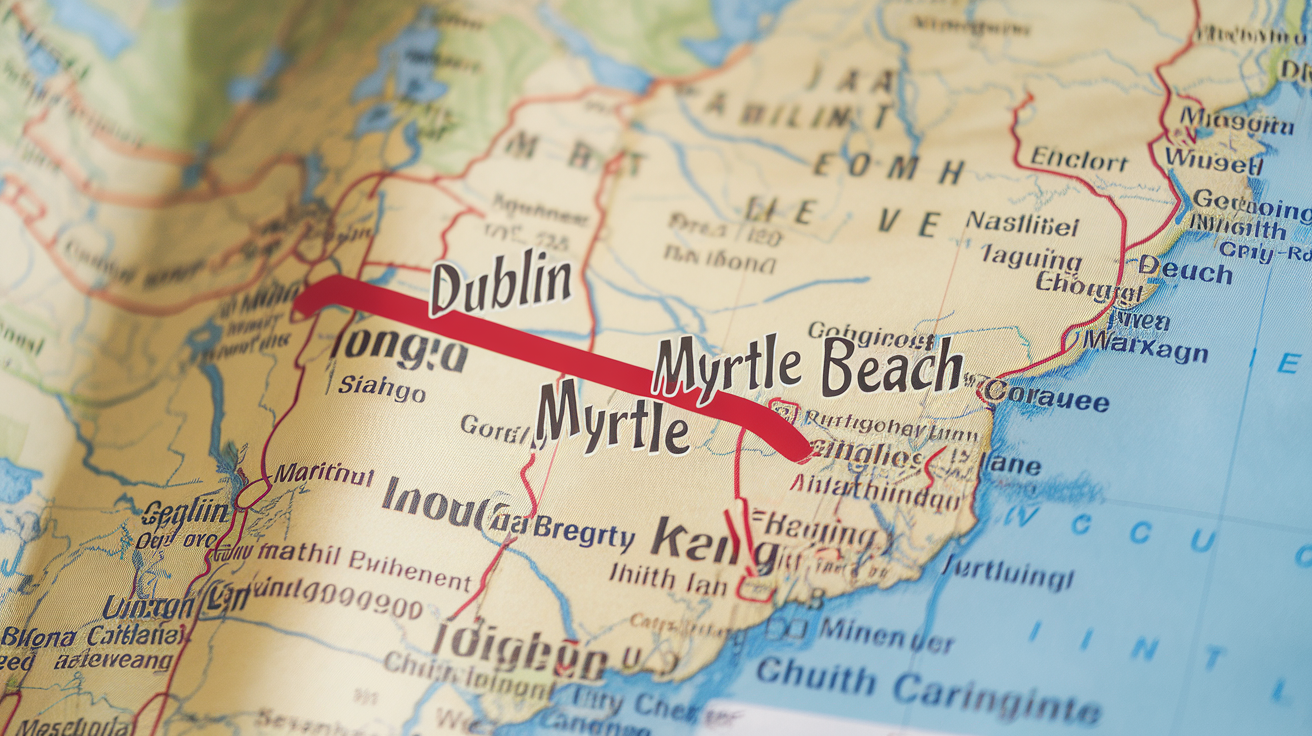 Distance and Travel Tips: Myrtle Beach from Dublin, GA