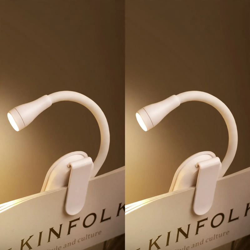 Flexible LED clamp light with adjustable light