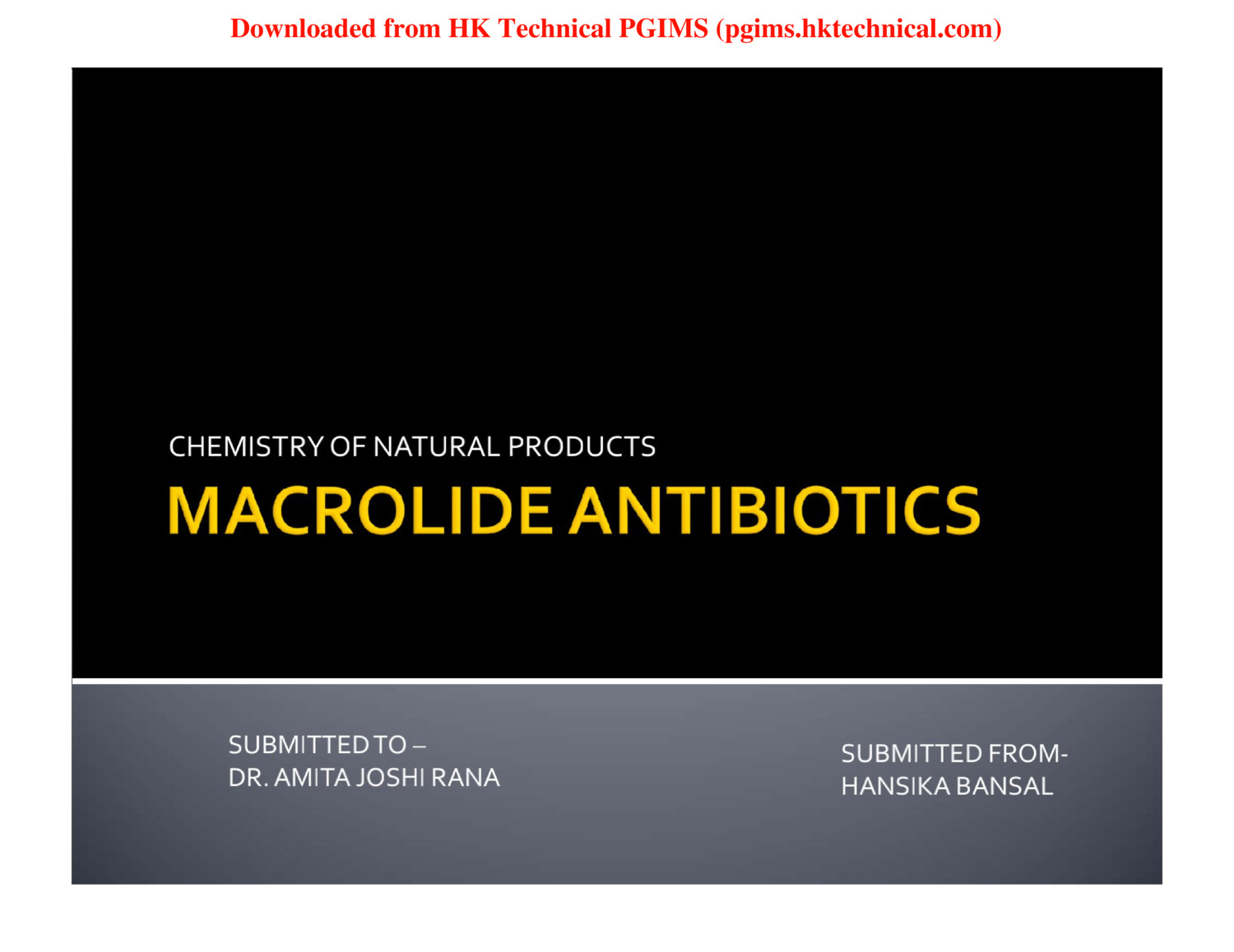 MACROLIDE antibiotics  1st Semester M.Pharmacy ,All Subjects,Handwritten Notes,Important Exam Notes,MPharmacy,MPharmacy 1st Semester,