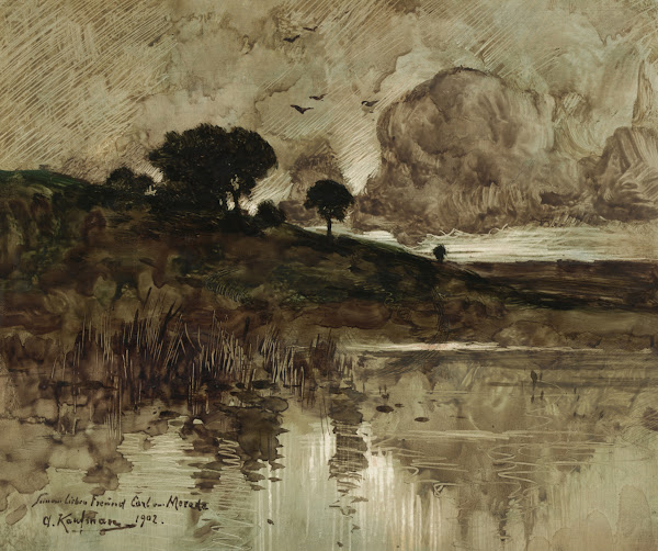 Herbstabend am See 1902