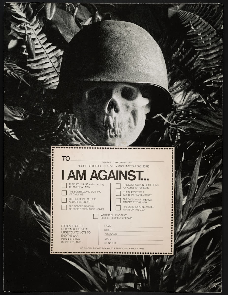 I Am Against Further Killing And Maiming Of American Men  1971