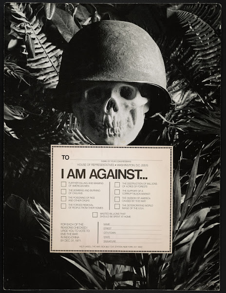 I Am Against Further Killing And Maiming Of American Men  1971