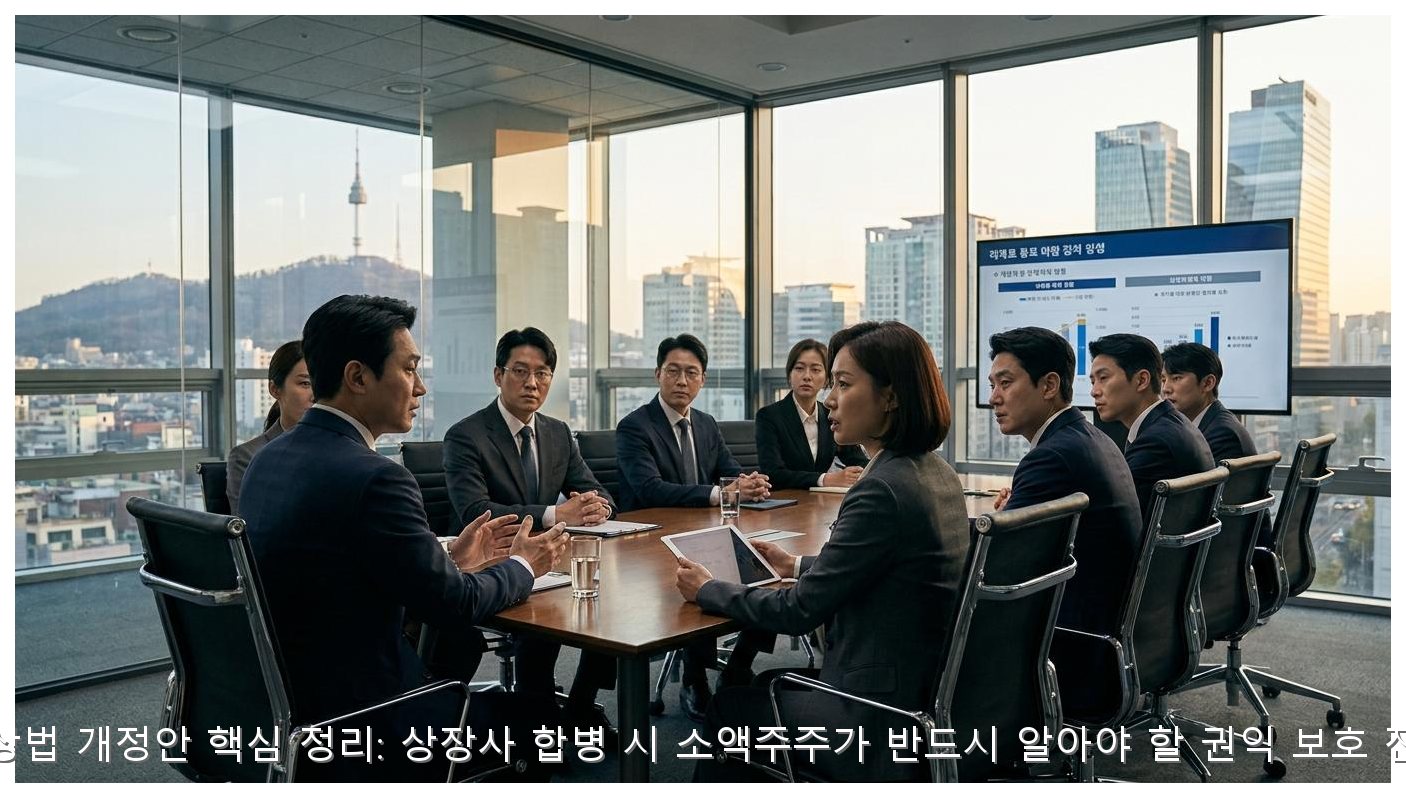 K-상법 개정안 핵심 정리: 상장사 합병 시 소액주주가 반드시 알아야 할 권익 보호 전략 핵심 안내 및 분석 인포그래픽 (7)