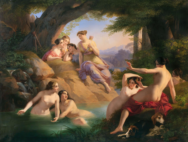 Diana and her Nymphs Bathing 1846