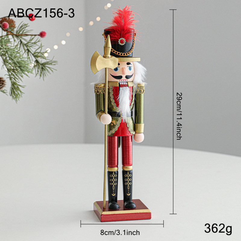 Holz-Nussknacker-Figur für weihnachtliche Tischdekoration