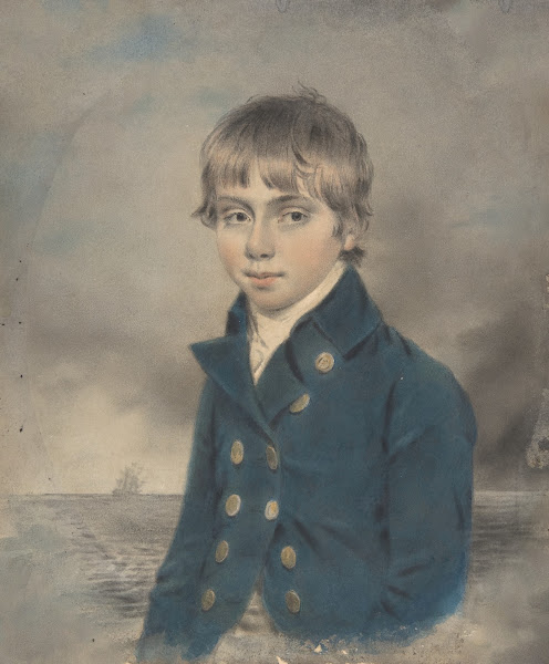 Memento Portrait of a Young Midshipman 18th century