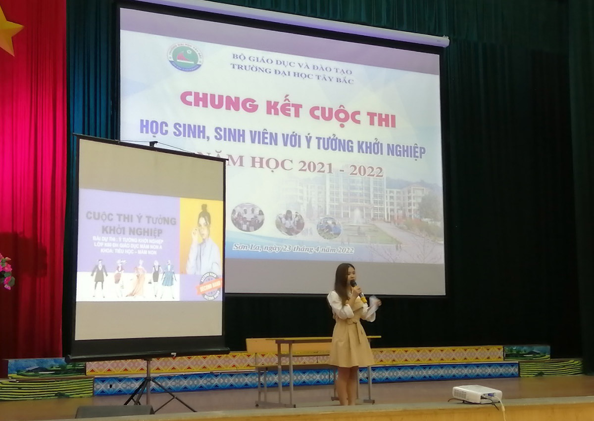 Chung kết Cuộc thi “Học sinh, sinh viên với ý tưởng khởi nghiệp” năm học 2021-2022 tại Trường Đại học Tây Bắc