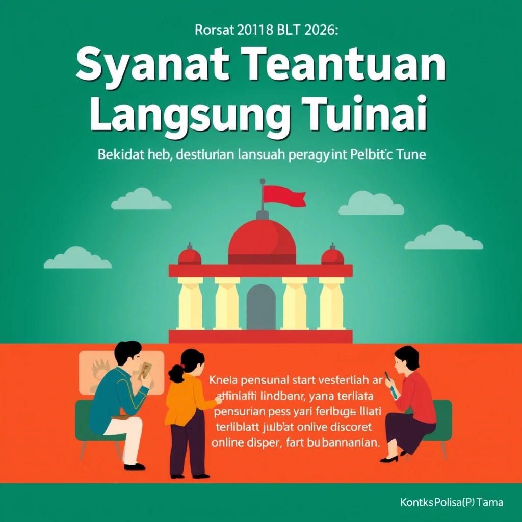 Penyaluran Bantuan Langsung Tunai oleh pemerintah untuk keluarga penerima manfaat.