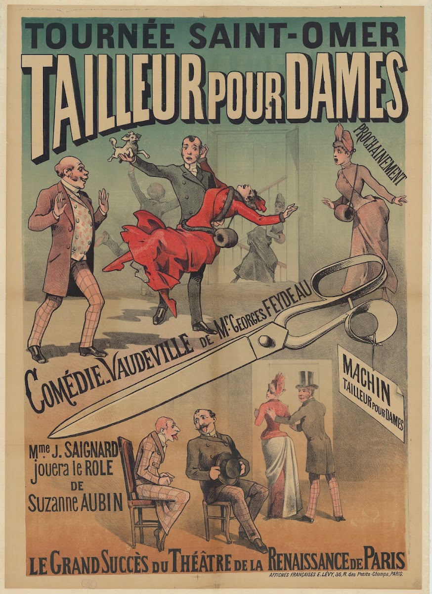 Tournée Saint Omer Tailleur pour dames prochainement Comédie vaudeville de Mr Ge